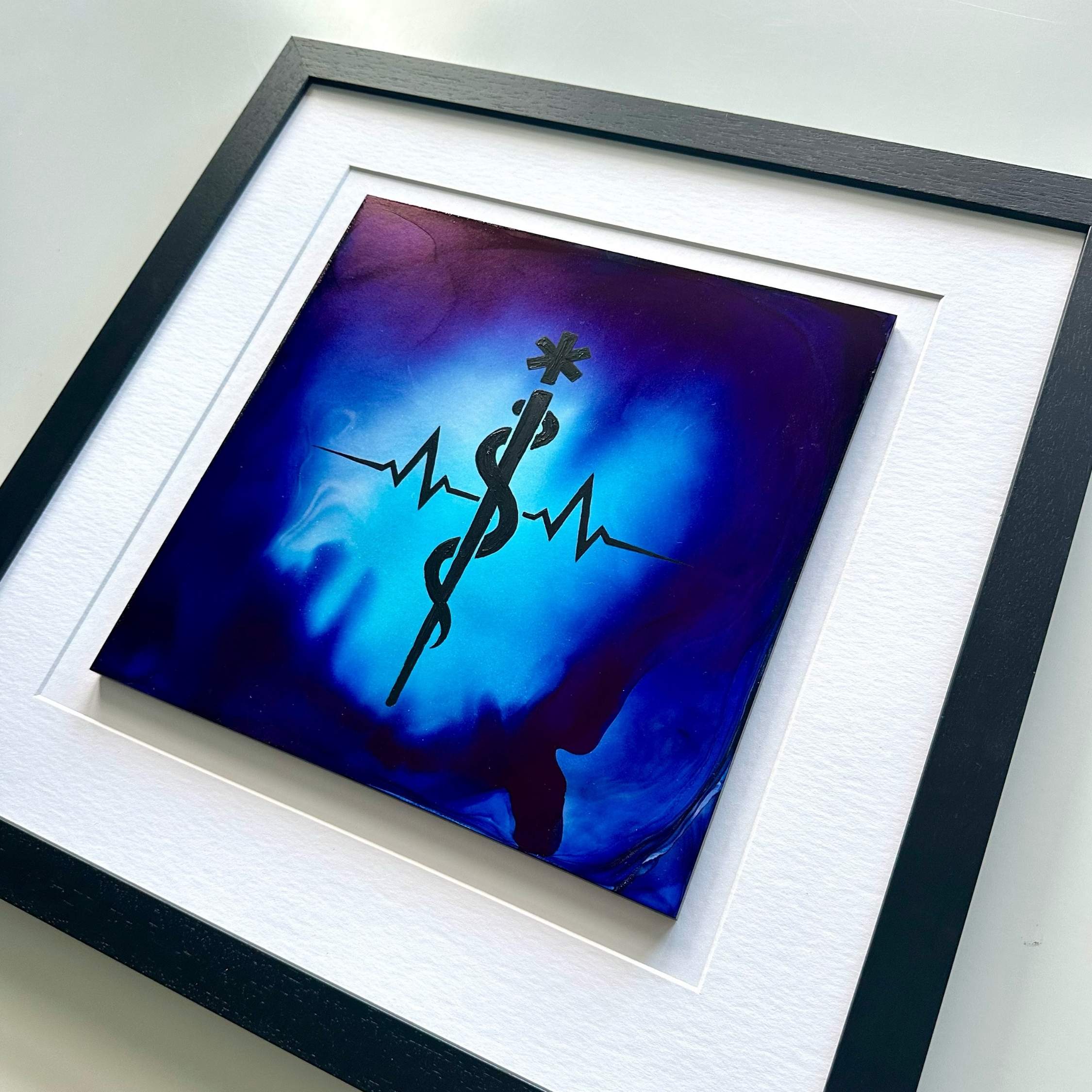 The Lifeline - Original - In 20" x 20" Frame