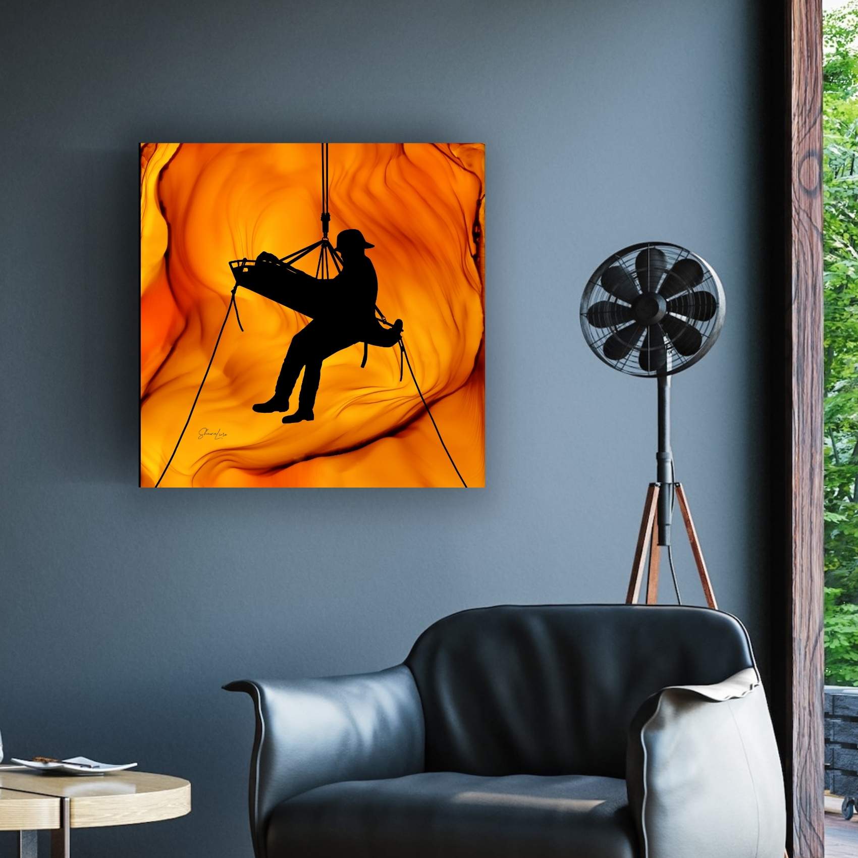 The Rescue - Fire Made Art Print