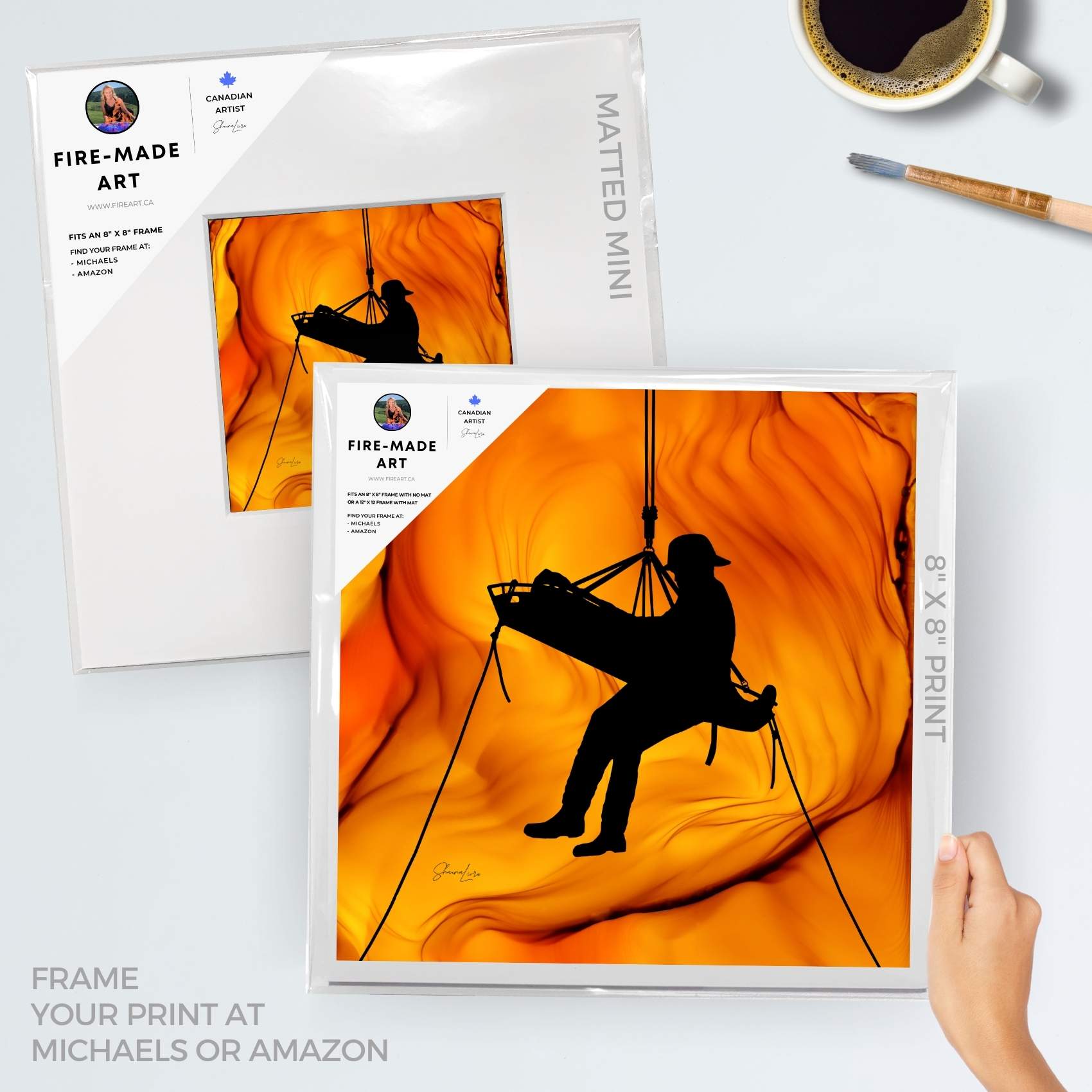 The Rescue - Fire Made Art Print