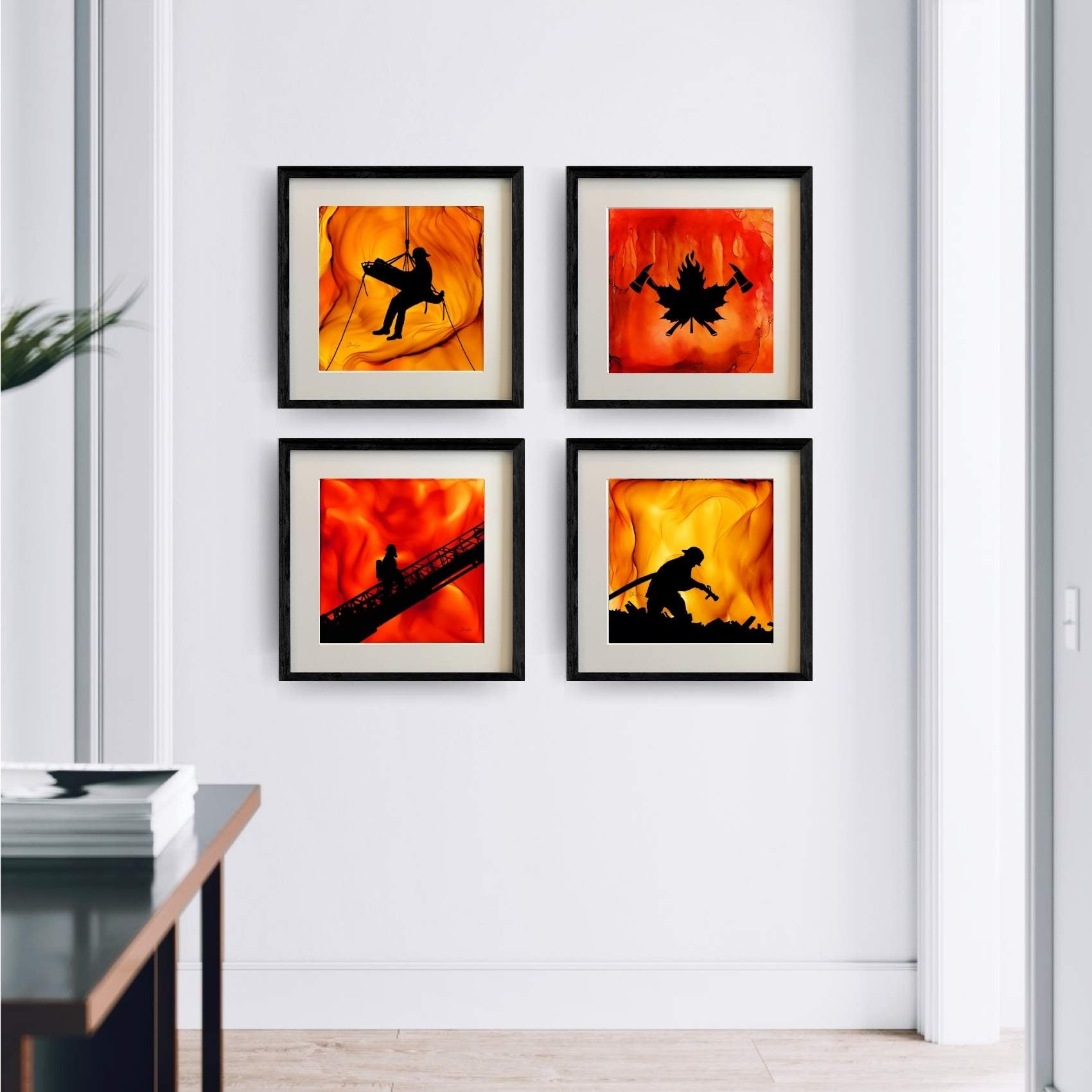 The Rescue - Fire Made Art Print