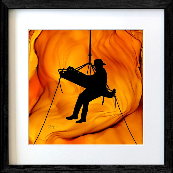 The Rescue - Fire Made Art Print