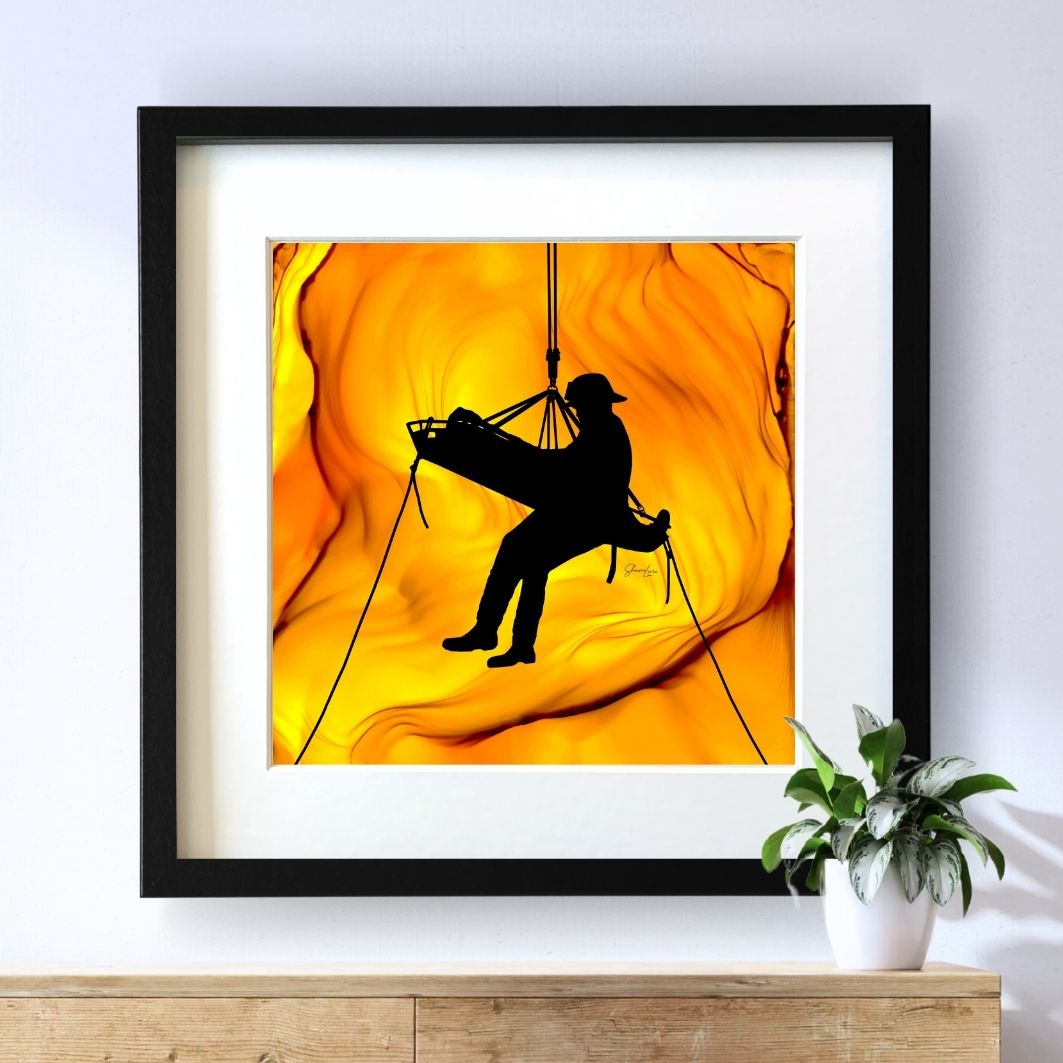 The Rescue - Fire Art Print
