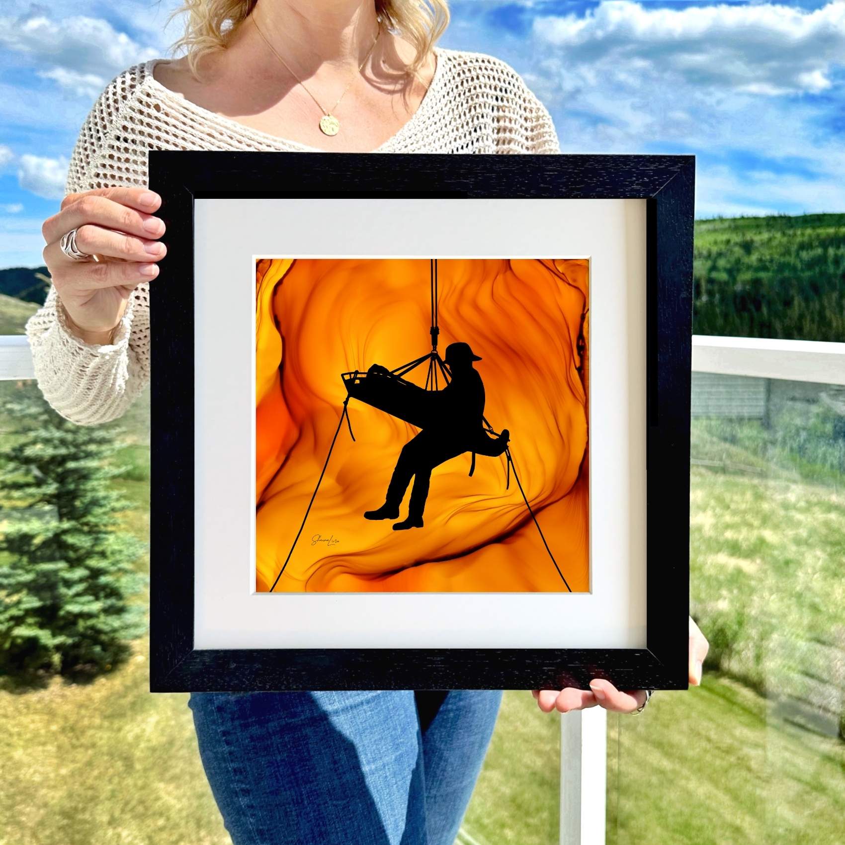 The Rescue - Fire Made Art Print