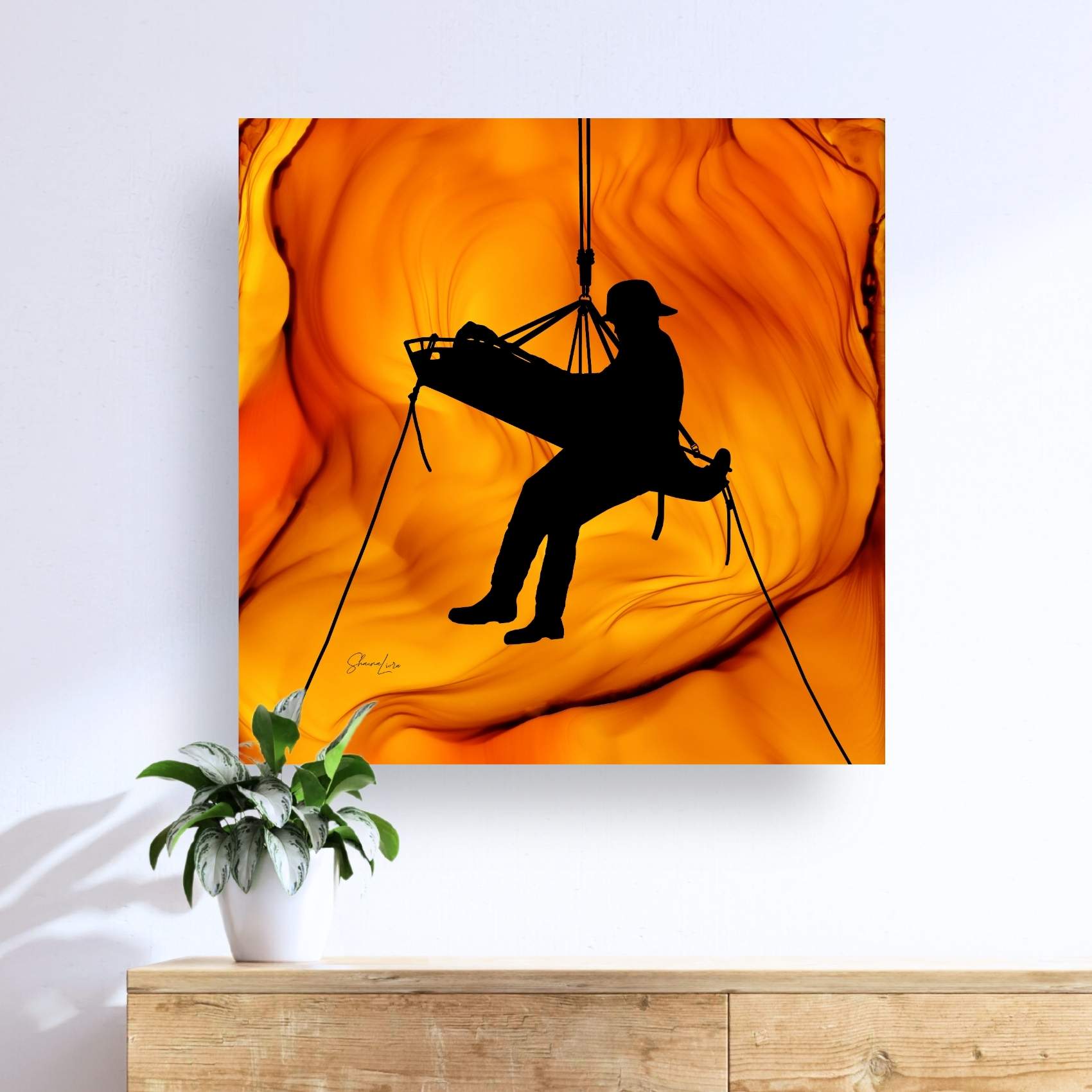 The Rescue - Fire Made Art Print