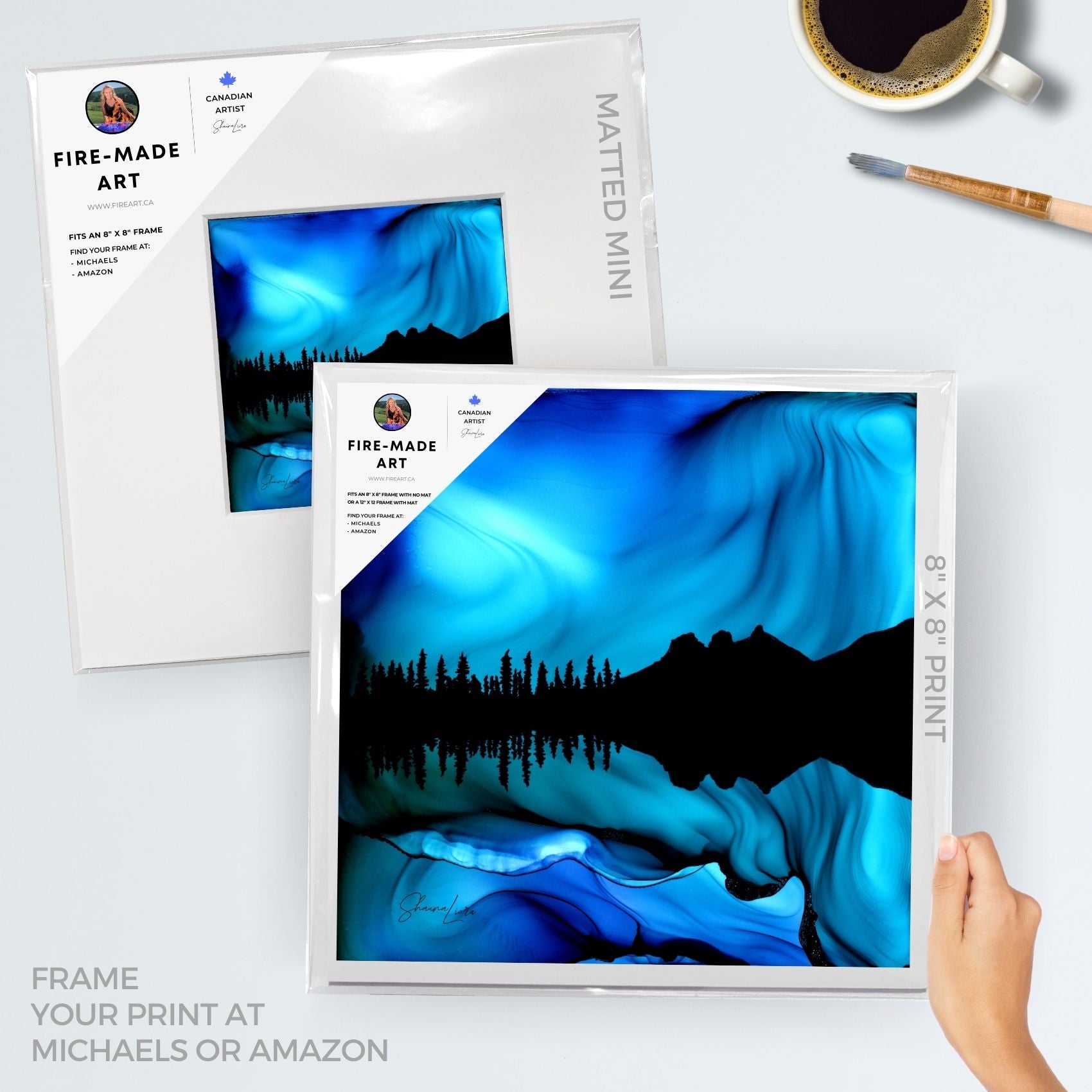 Three Sisters Whispers - Fire Made Art Print