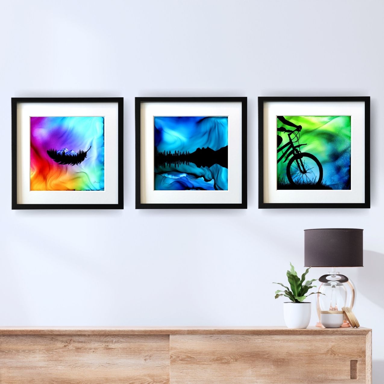 Three Sisters Whispers - Fire Art Print
