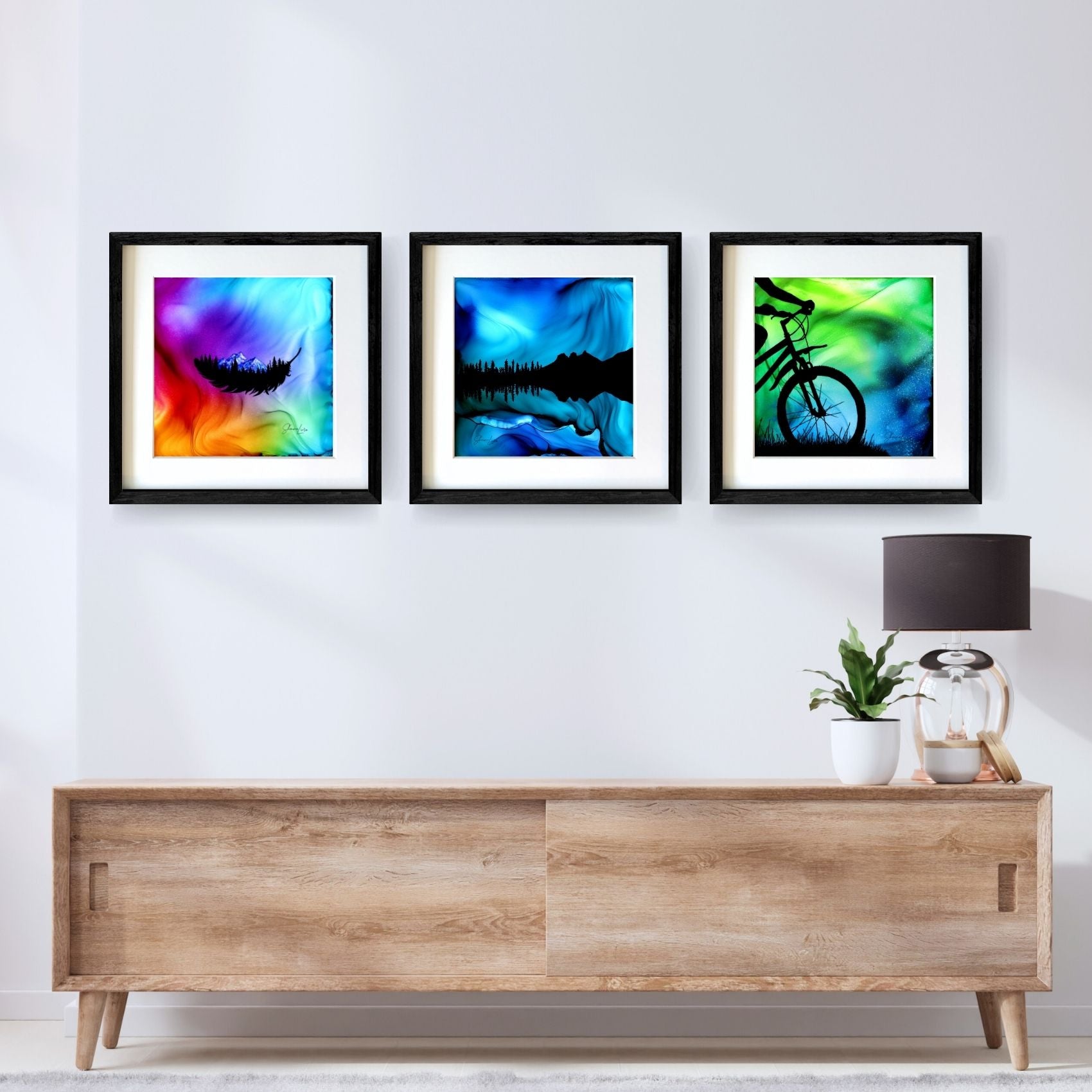 Three Sisters Whispers - Fire Made Art Print