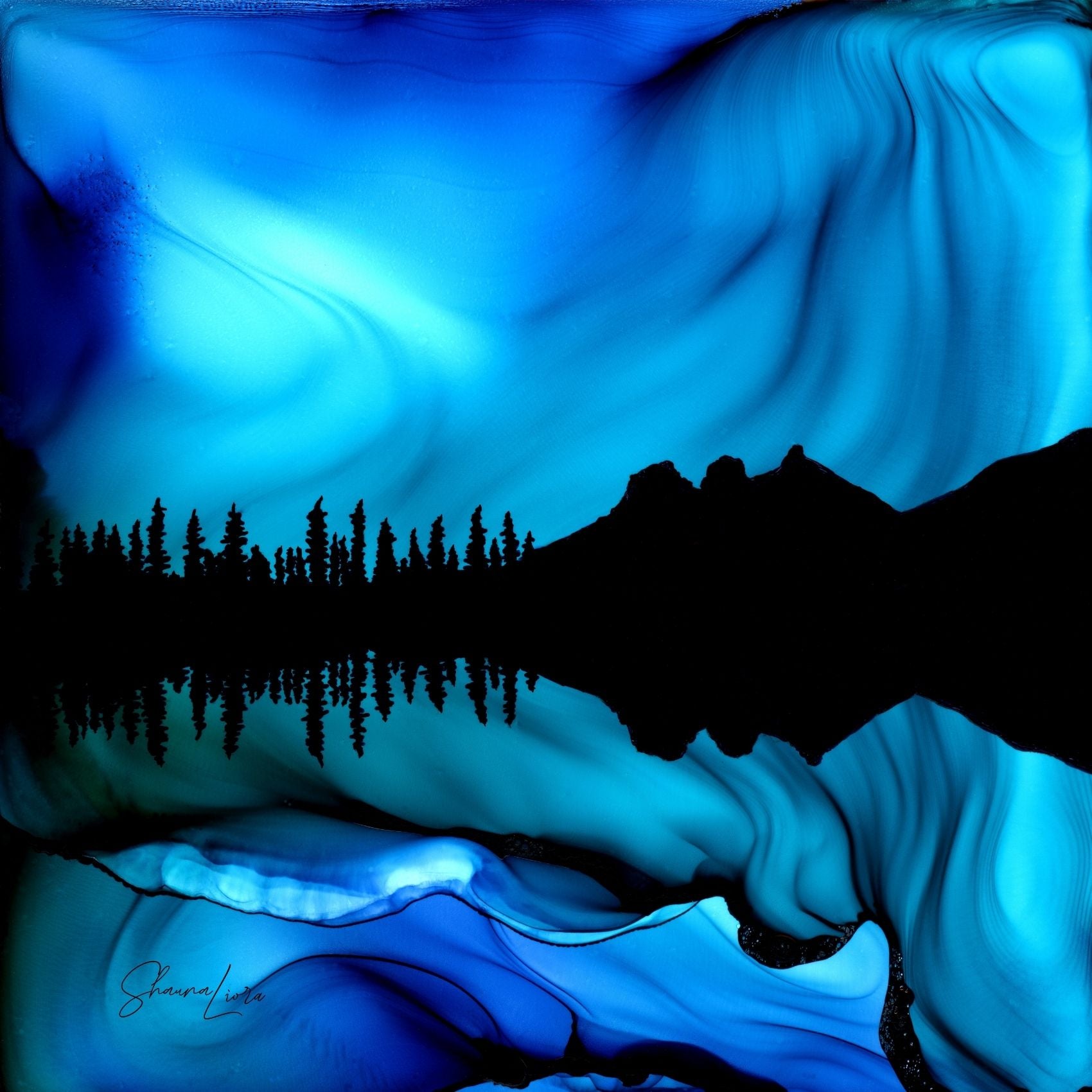 Three Sisters Whispers - Fire Made Art Print