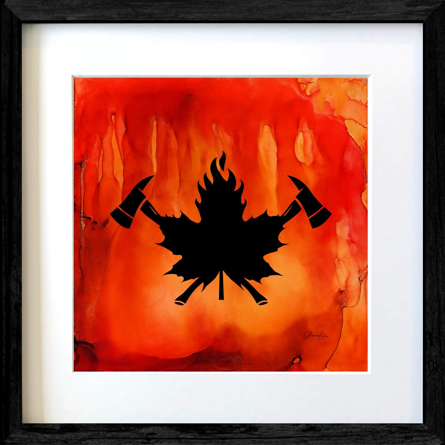 True North Courage - Fire Made Art Print