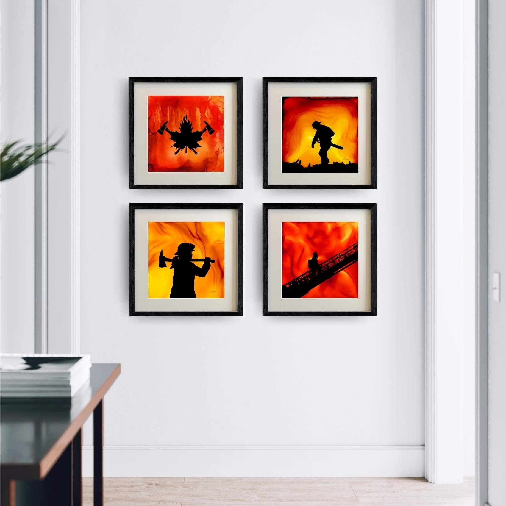 True North Courage - Fire Made Art Print