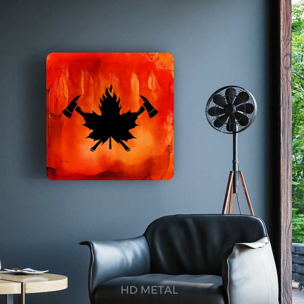True North Courage - Fire Art Print