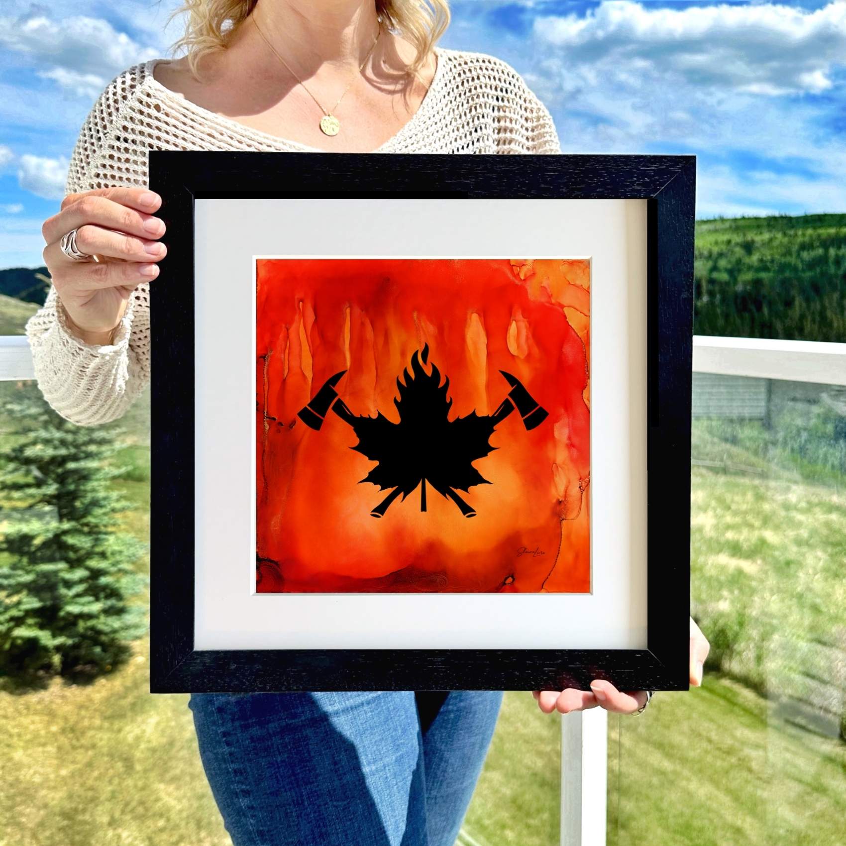True North Courage - Fire Made Art Print