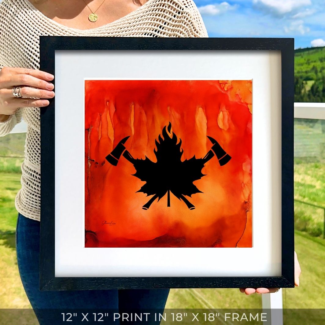 True North Courage - Fire Art Print