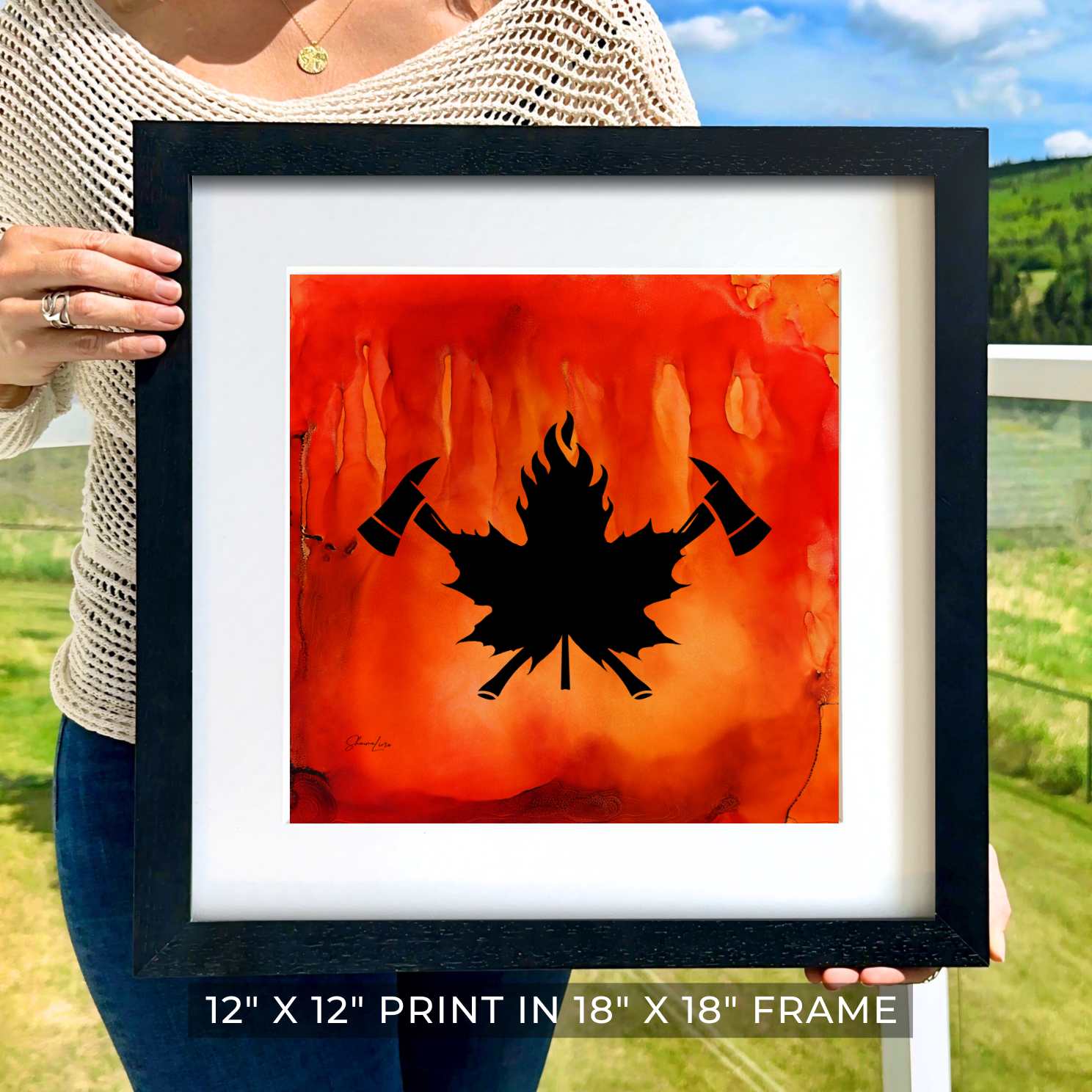 True North Courage - Fire Art Print