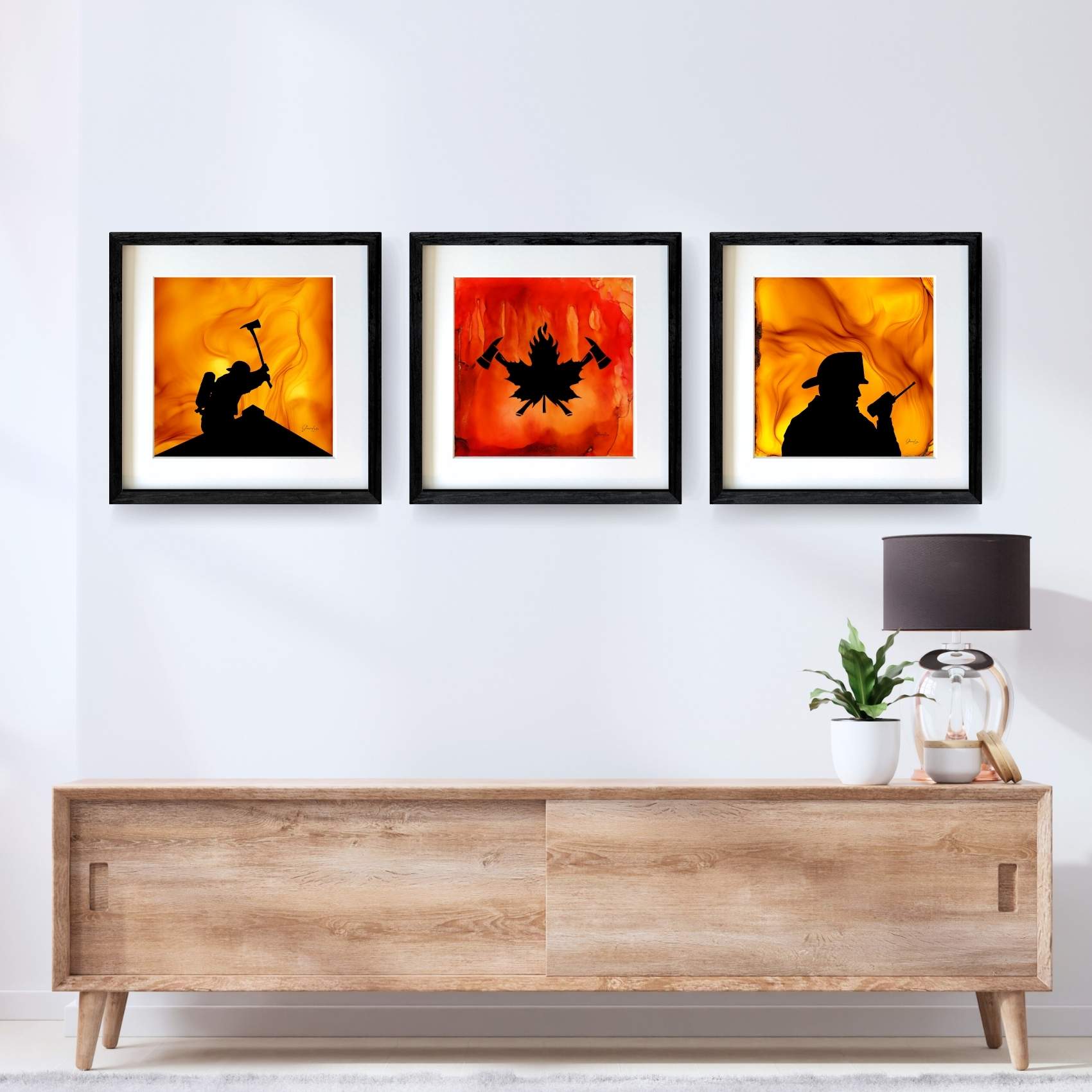 True North Courage - Fire Made Art Print