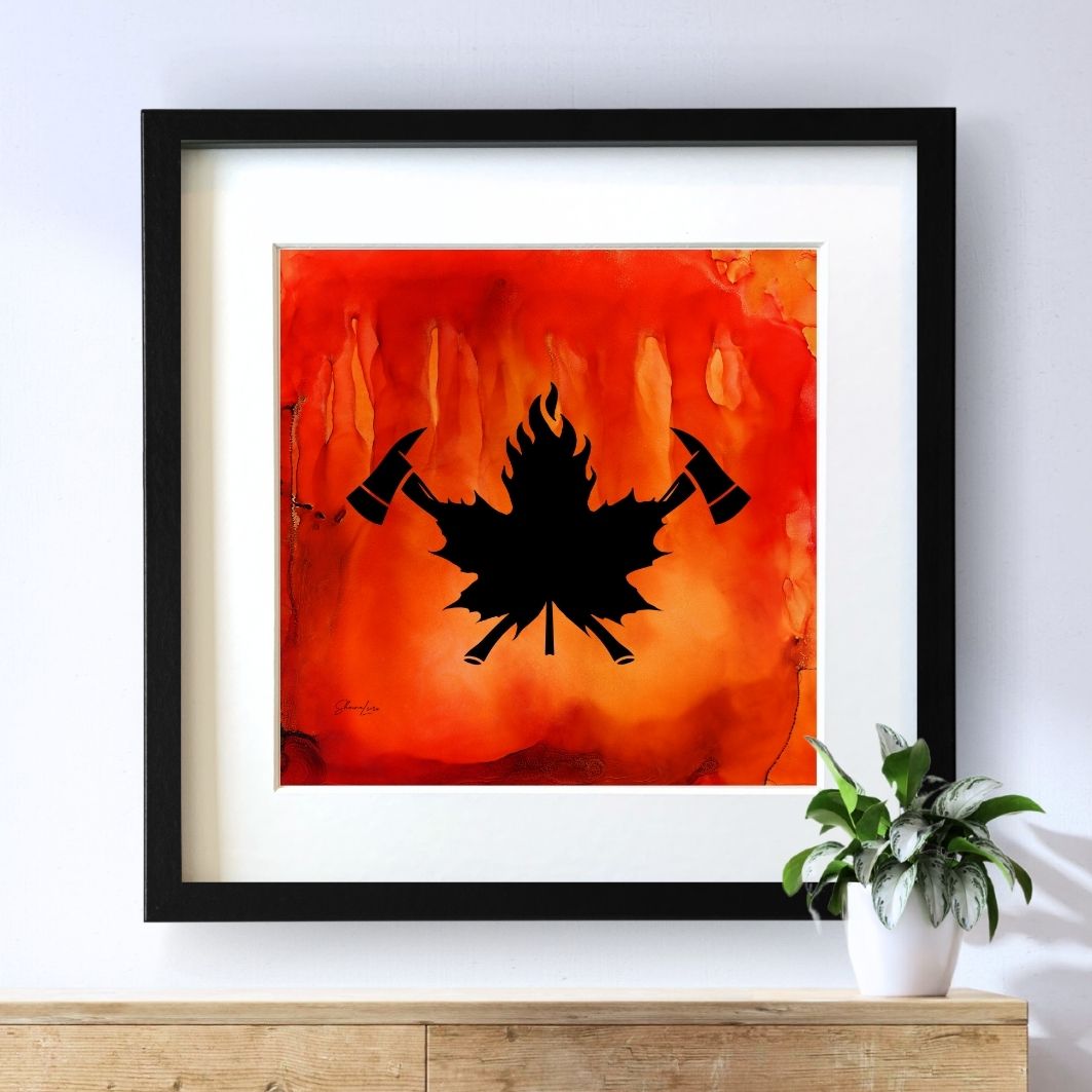 True North Courage - Fire Art Print