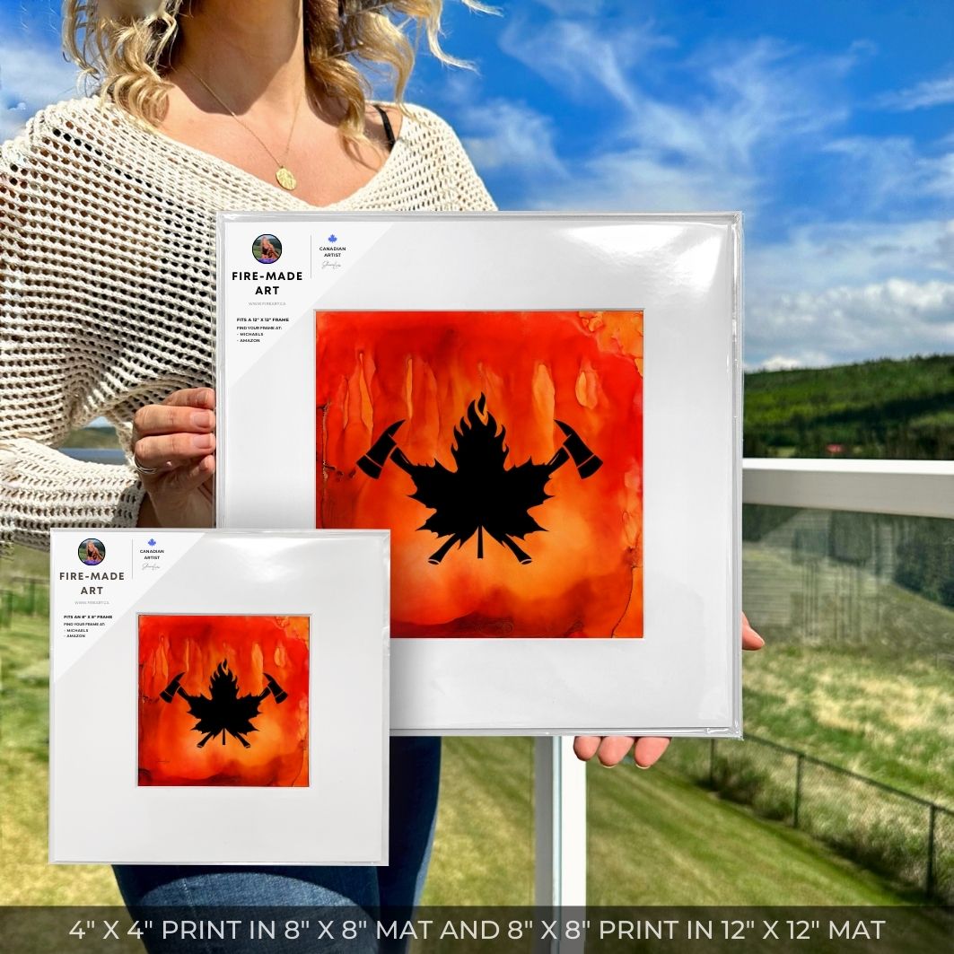 True North Courage - Fire Art Print