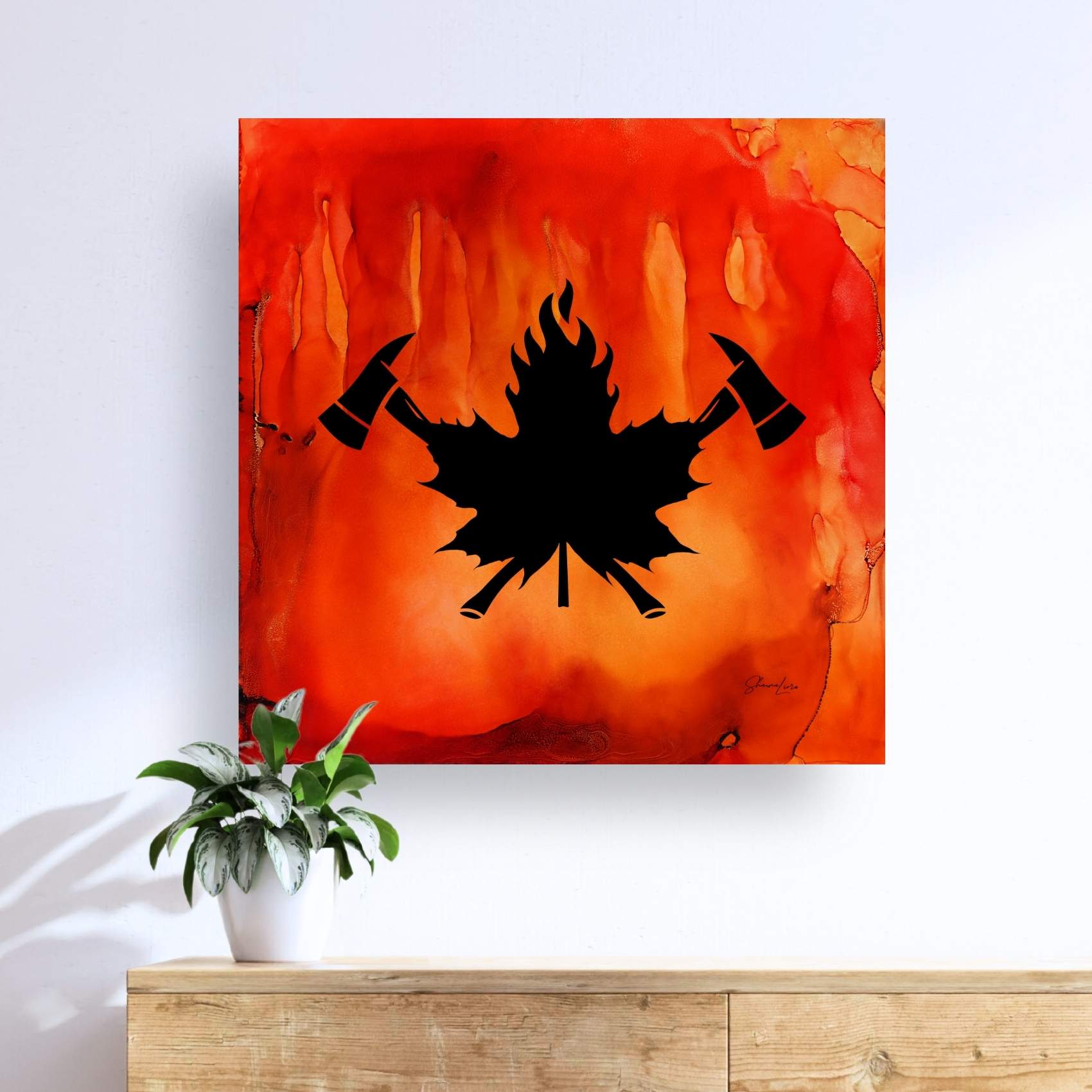 True North Courage - Fire Made Art Print