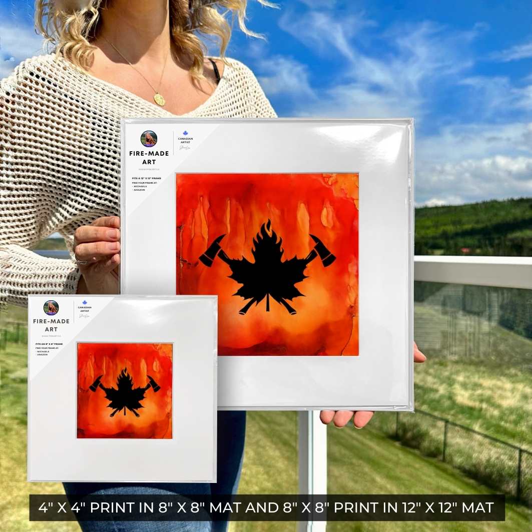 True North Courage - Fire Art Print
