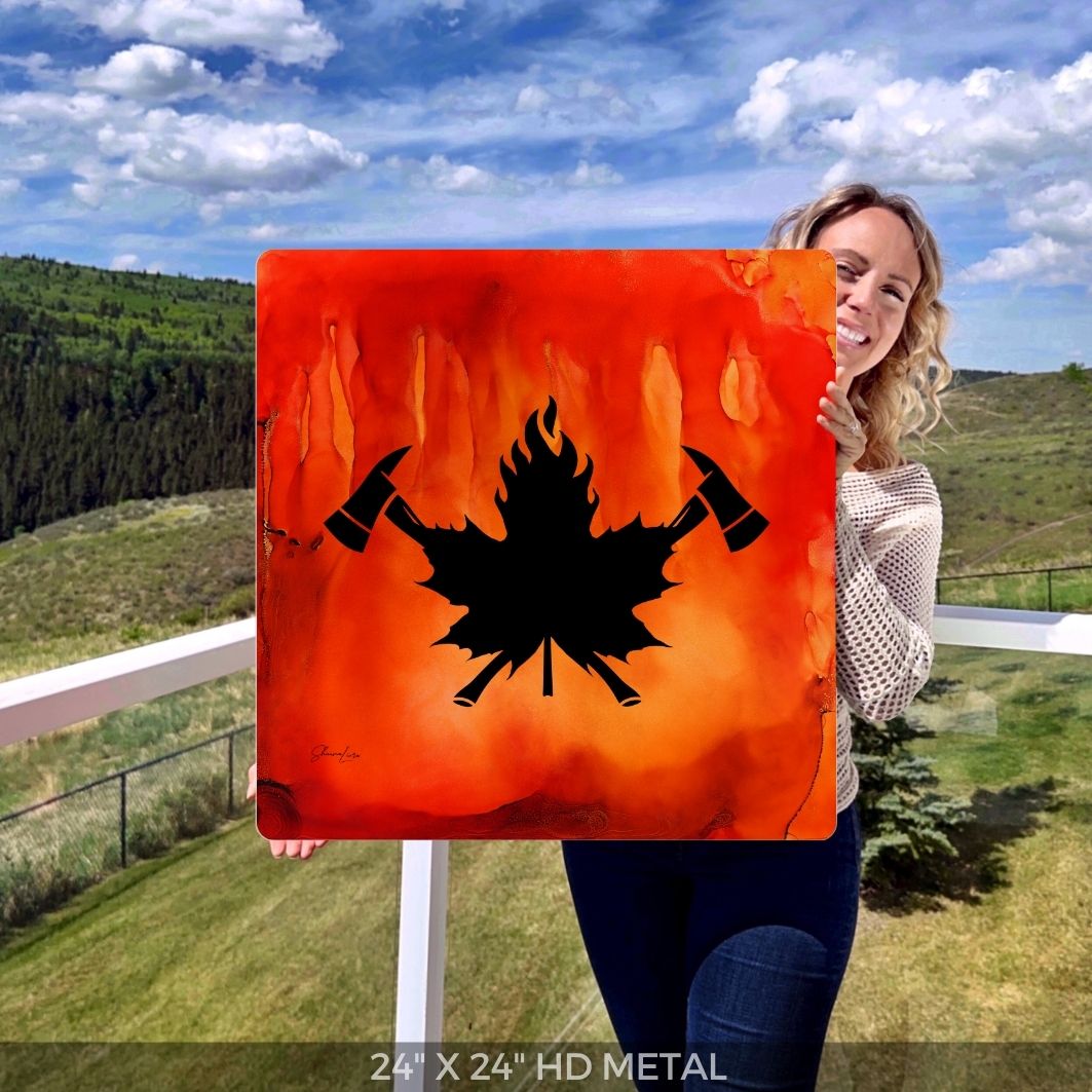 True North Courage - Fire Art Print