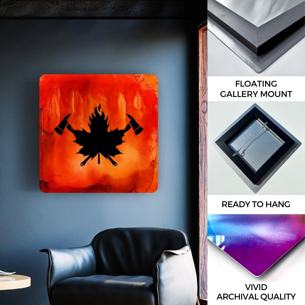 True North Courage - Fire Art Print