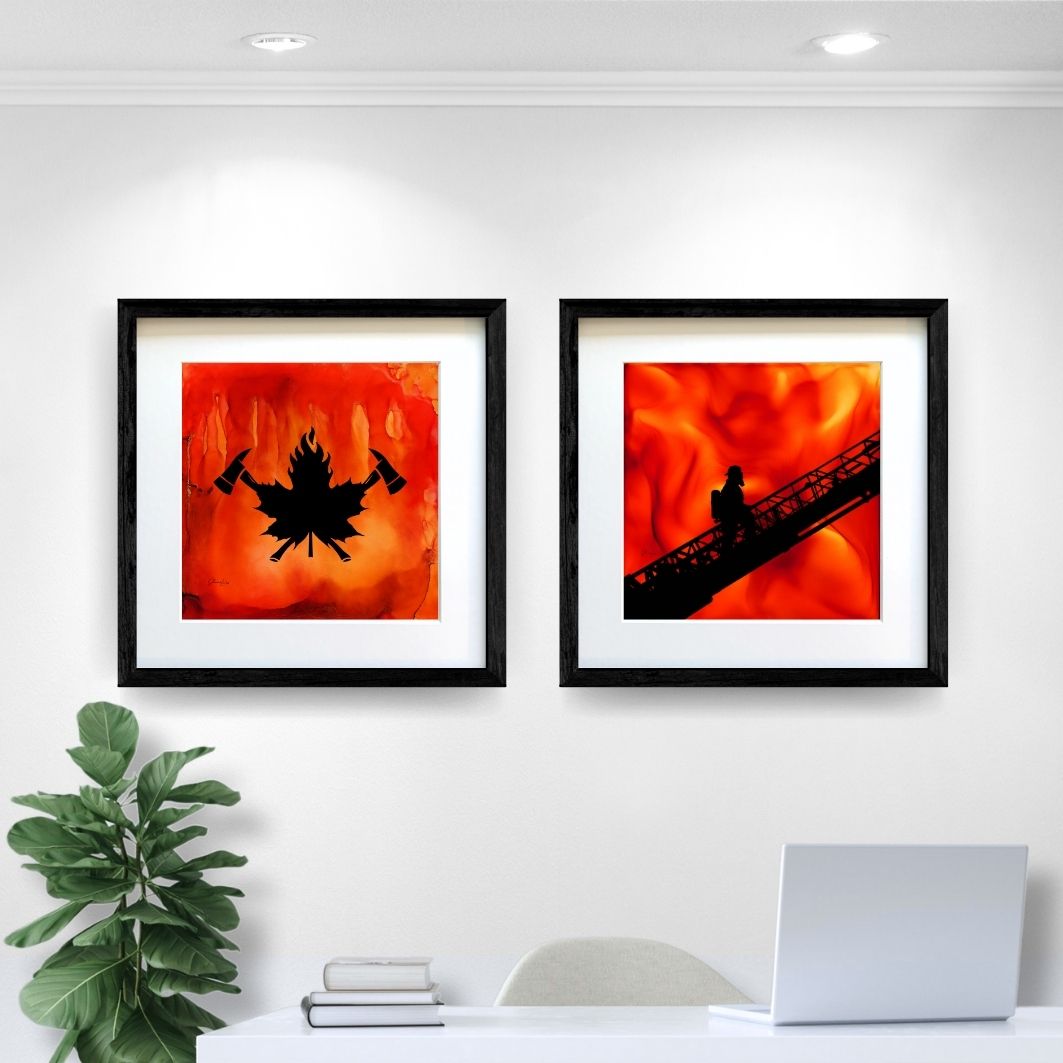 True North Courage - Fire Art Print