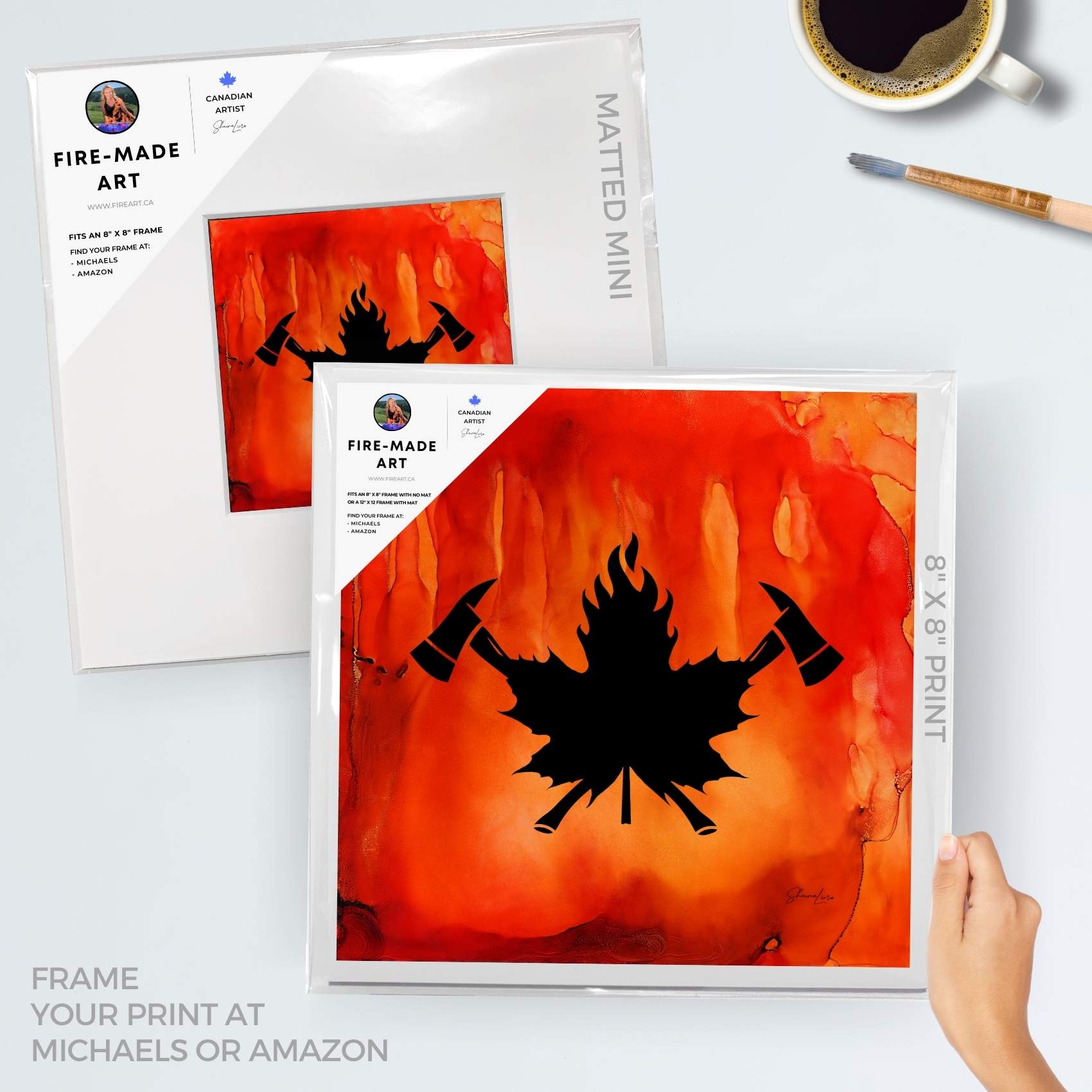 True North Courage - Fire Made Art Print