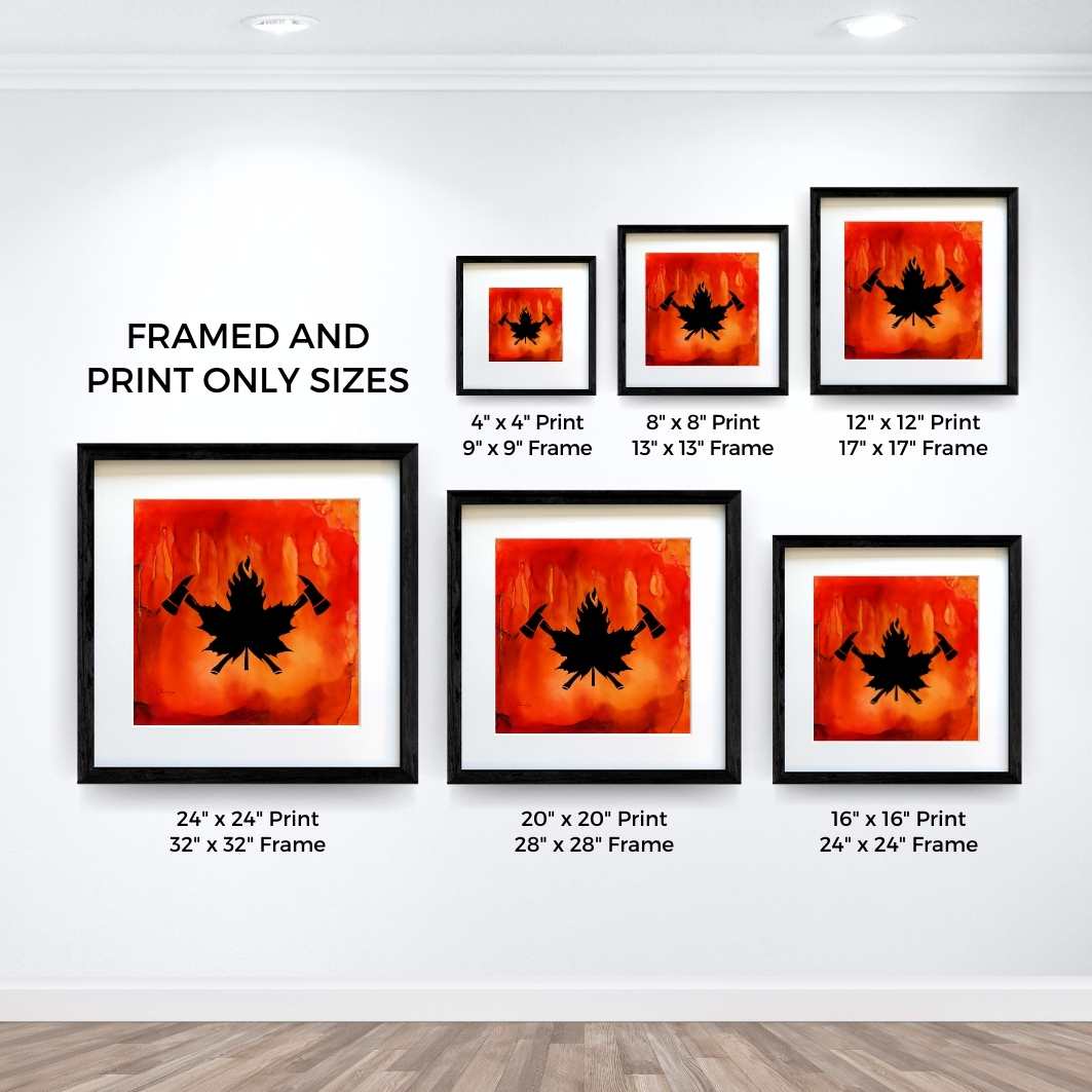 True North Courage - Fire Art Print