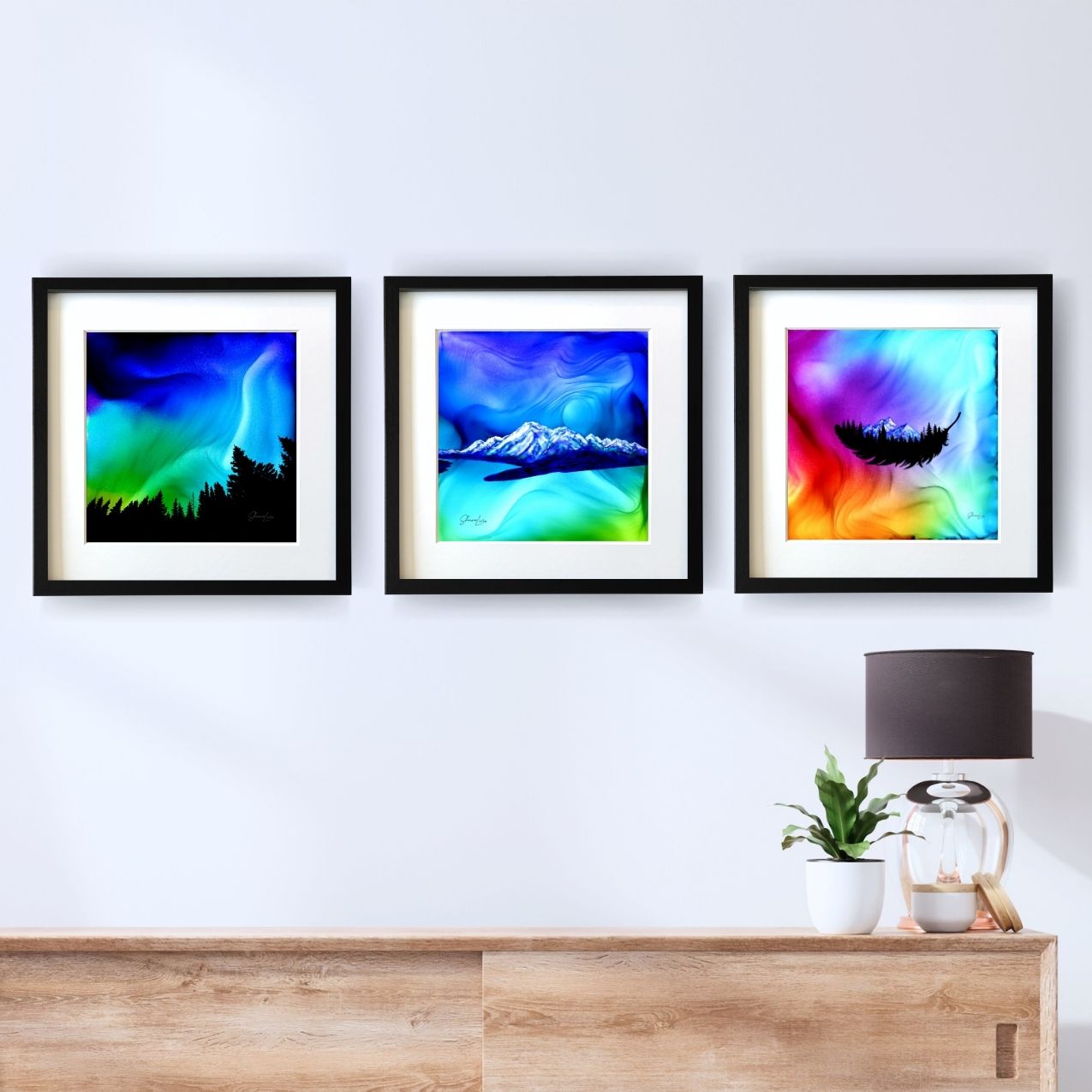 Vimy Peak - Waterton National Park - Fire Art Print