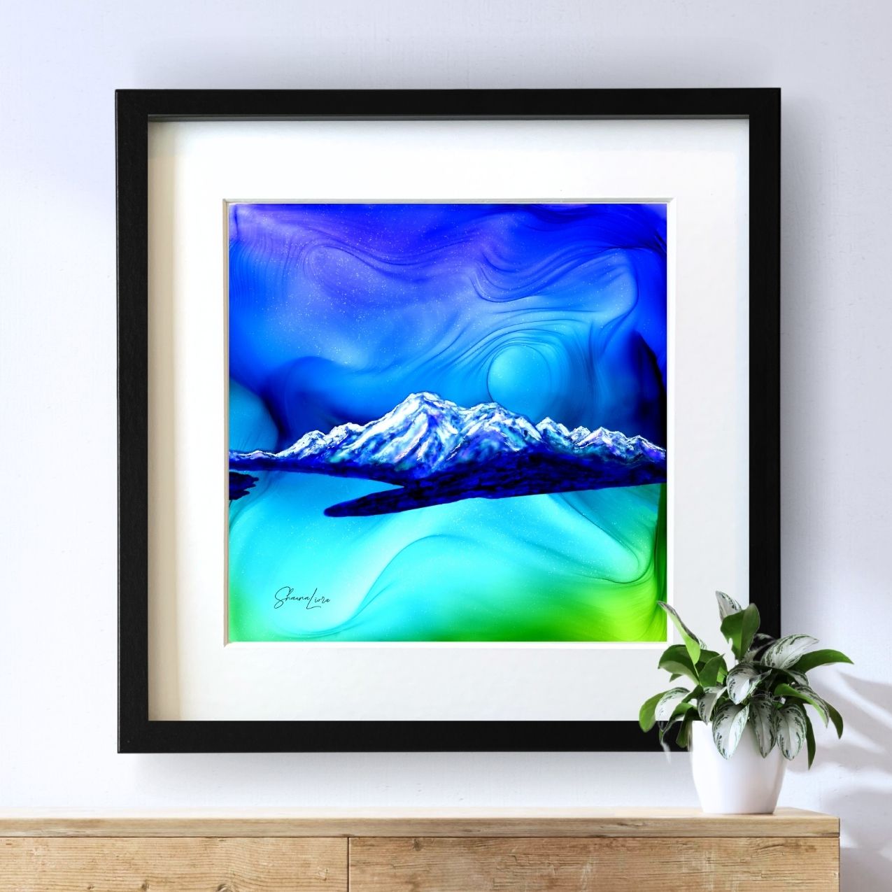 Vimy Peak - Waterton National Park - Fire Art Print