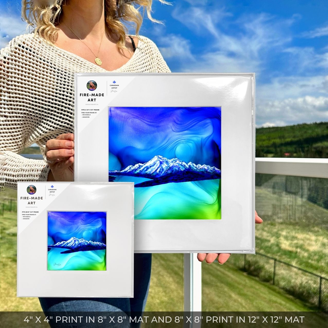 Vimy Peak - Waterton National Park - Fire Art Print