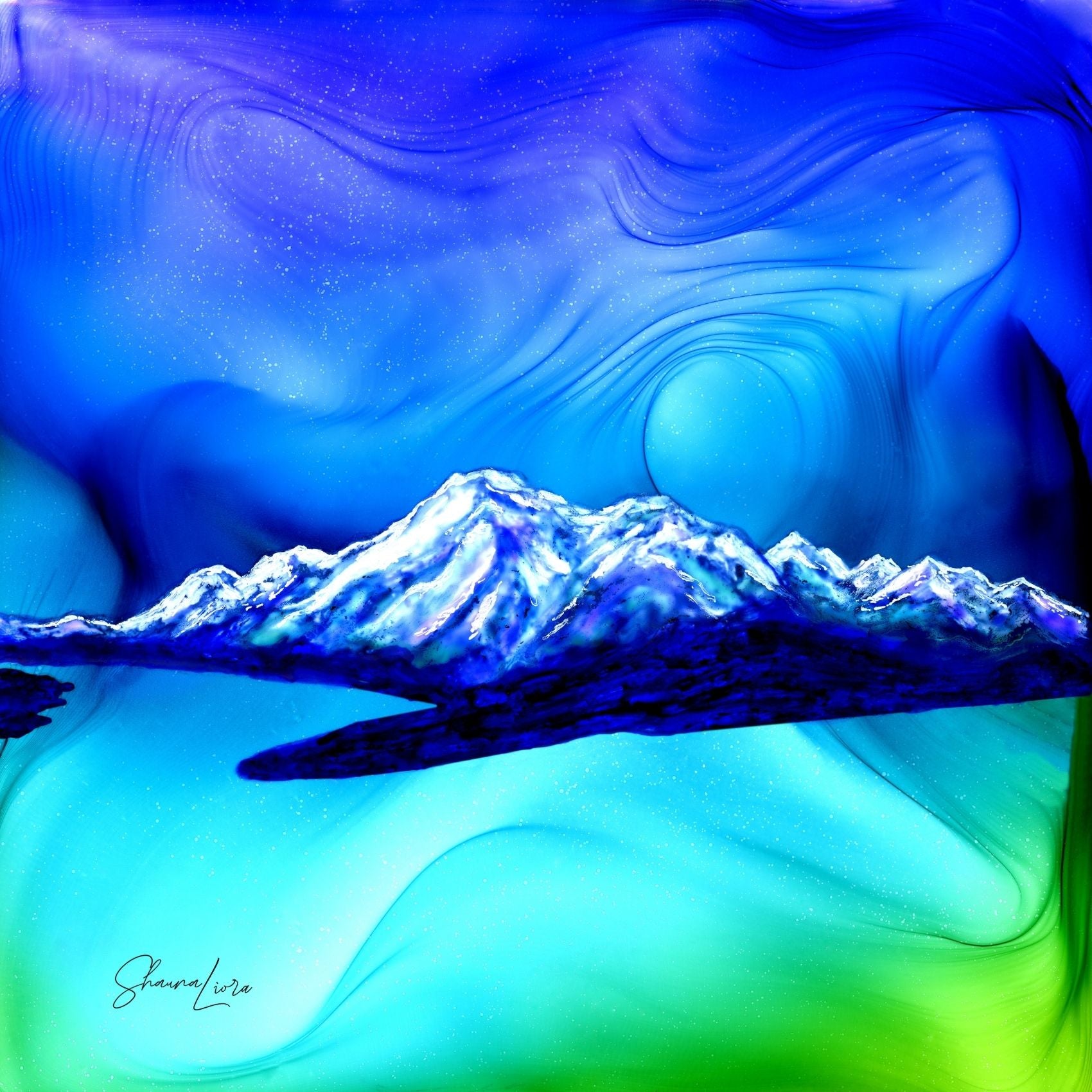 Vimy Peak - Waterton National Park - Fire Made Art Print