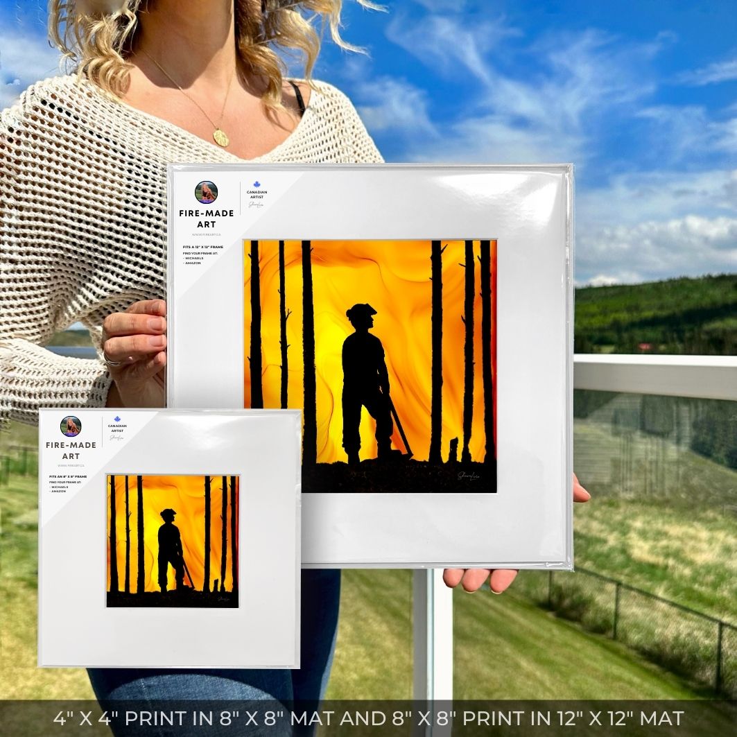 Wildland Warrior - Male - Fire Art Print