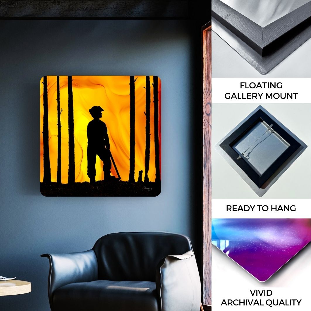 Wildland Warrior - Male - Fire Art Print