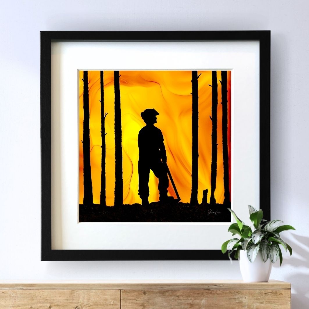 Wildland Warrior - Male - Fire Art Print