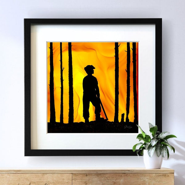Wildland Warrior - Male - Fire Art Print