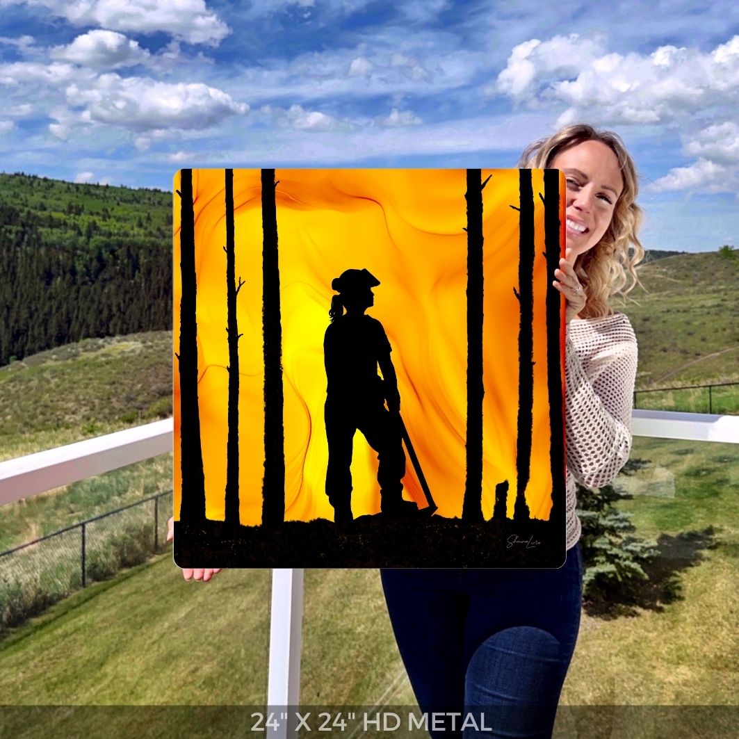 Wildland Warrior - Woman - Fire Art Print