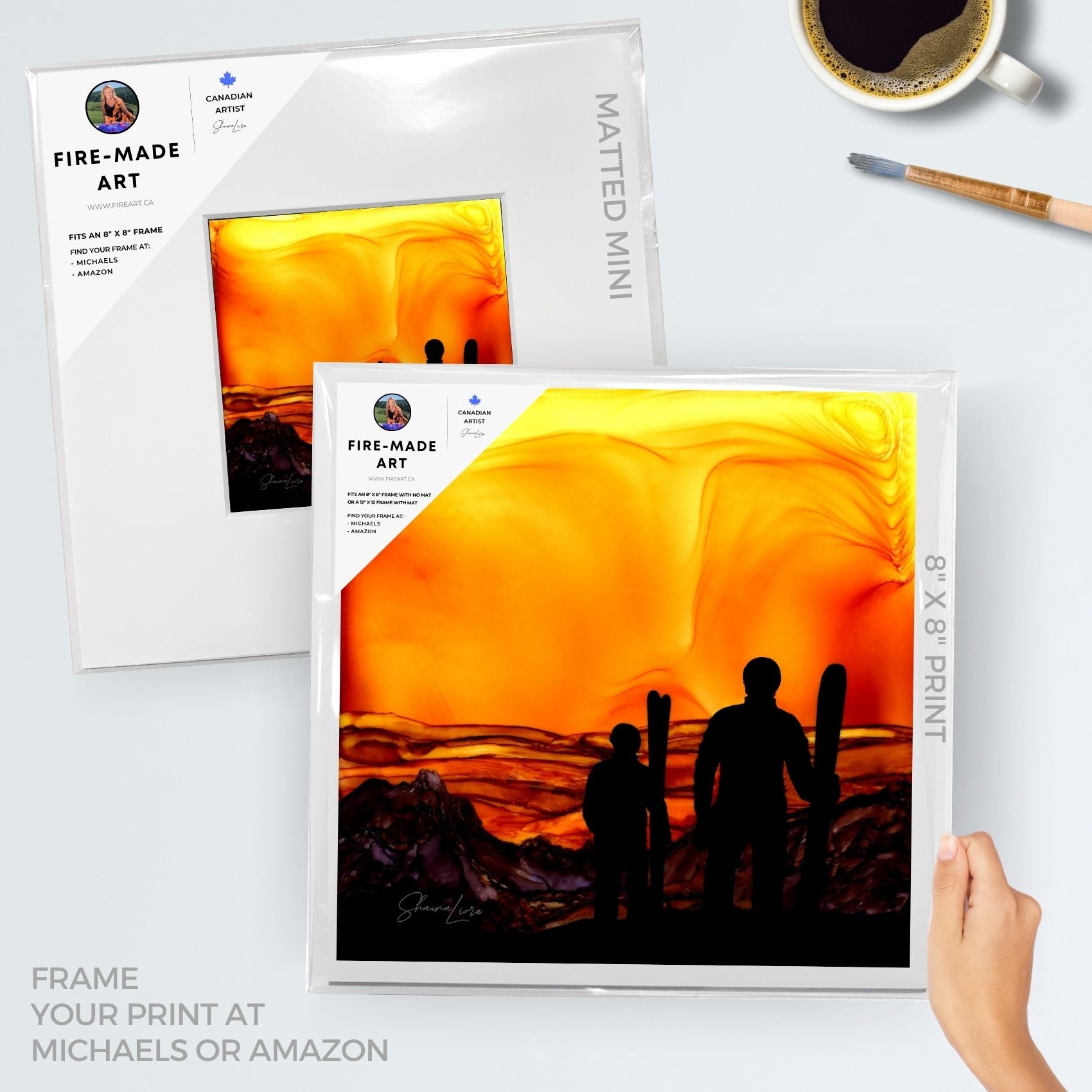 With Morning Comes Adventure - Fire Made Art Print