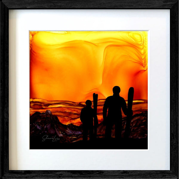 With Morning Comes Adventure - Fire Made Art Print