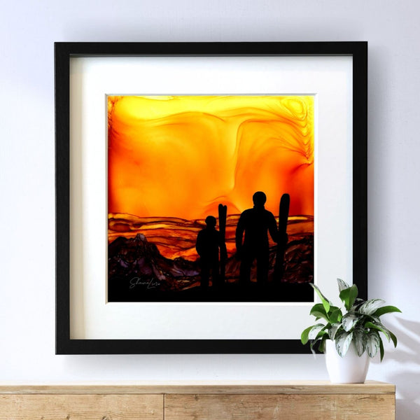 With Morning Comes Adventure - Fire Art Print