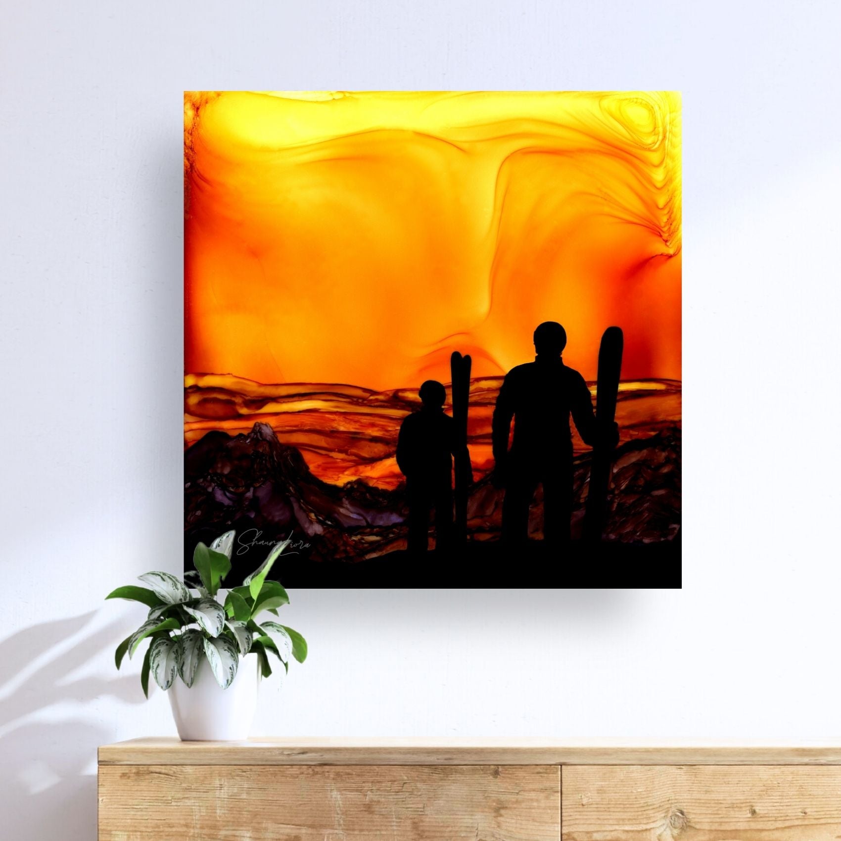 With Morning Comes Adventure - Fire Made Art Print