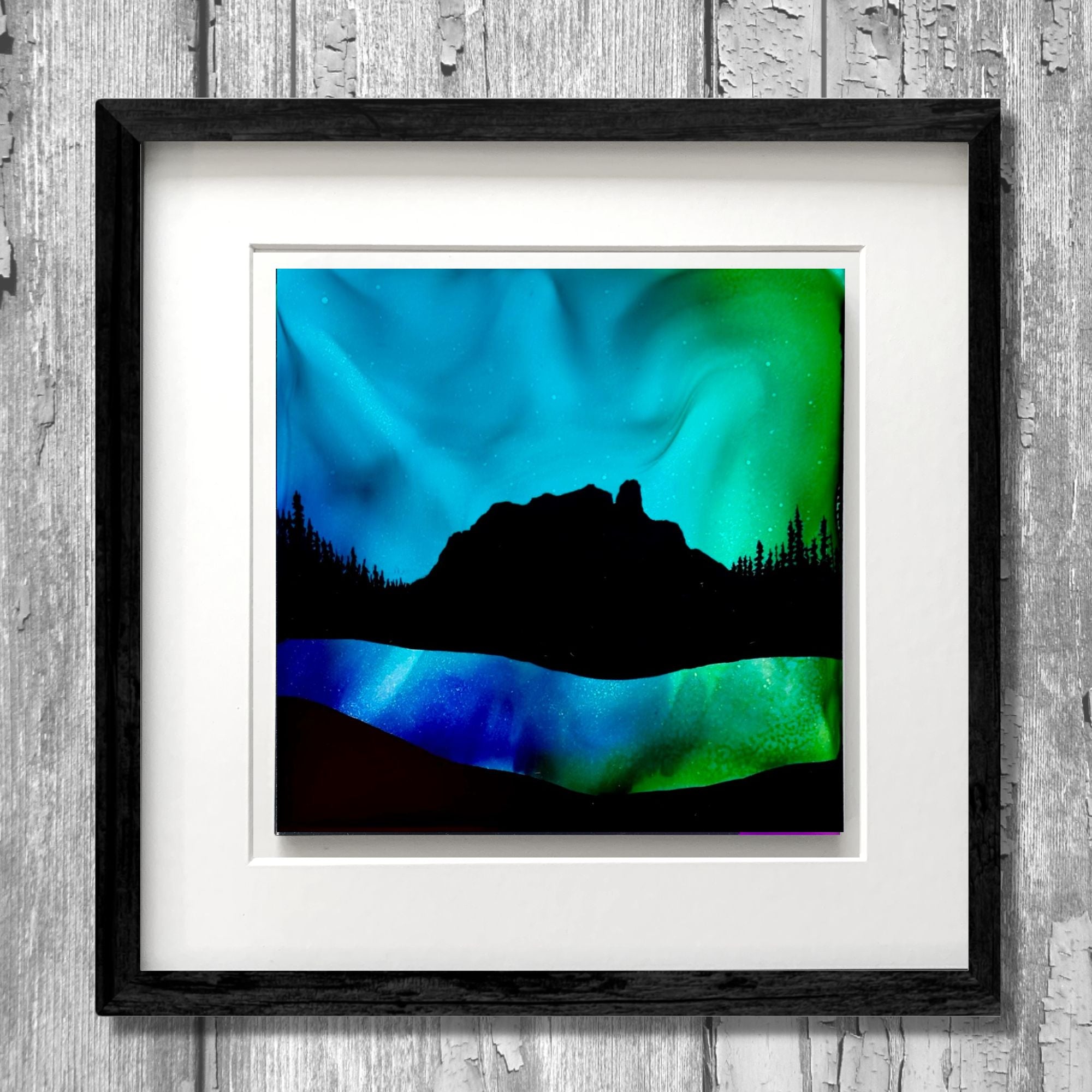 Castle In The Sky - Original - 12" x 12" Framed