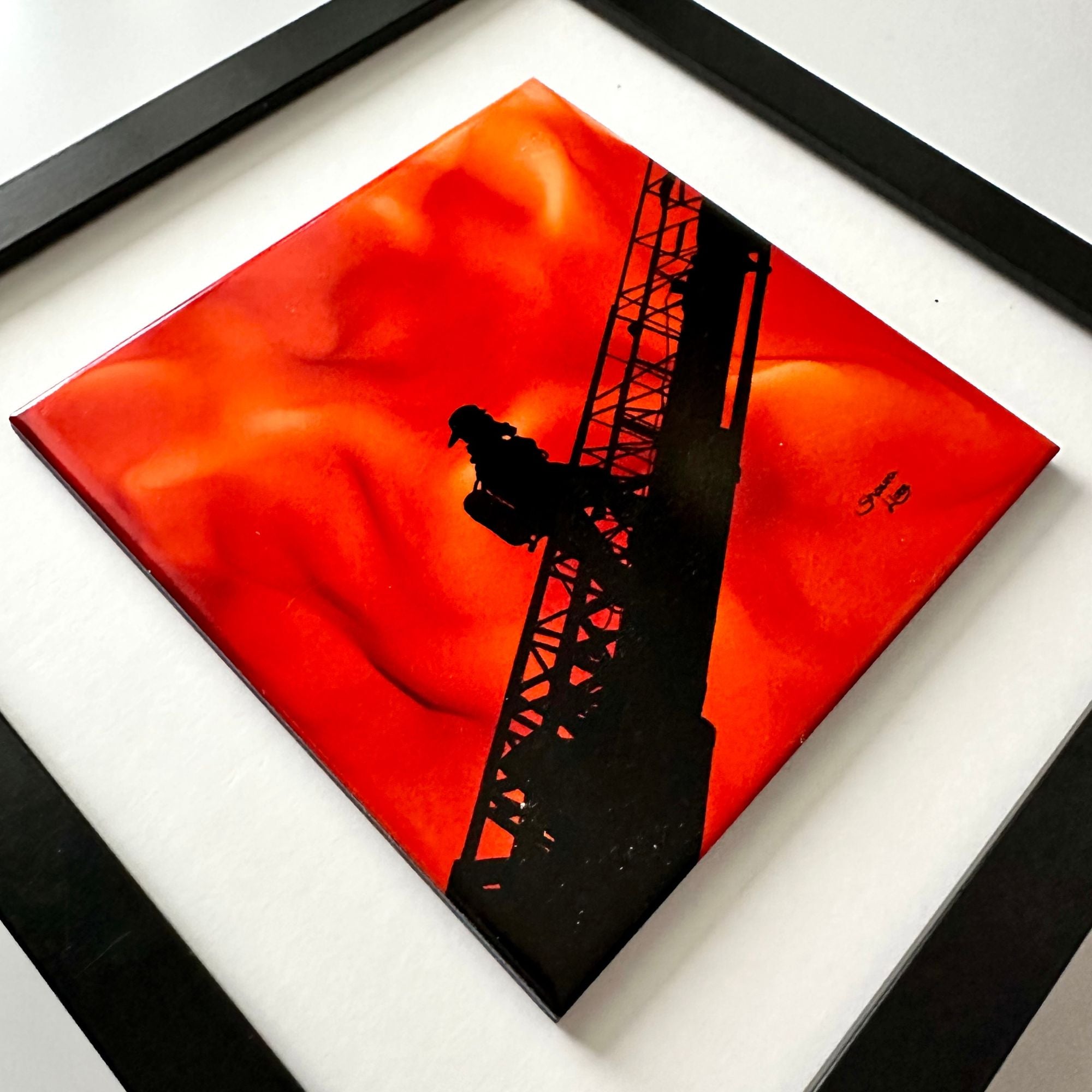 Driven By Courage - Original - 10" x 10" Framed