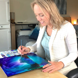 Emeralds Radiance - Fire Made Art By Shauna Liora